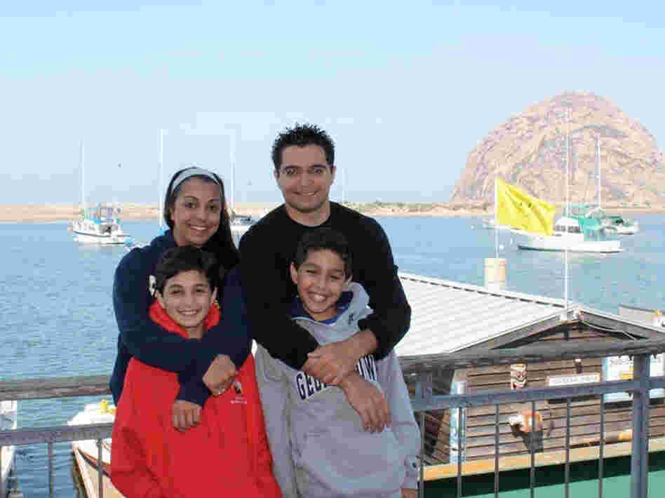 Davar's children in Morro Bay, California August 2009. (From top left: Samira, Saied. From bottom le