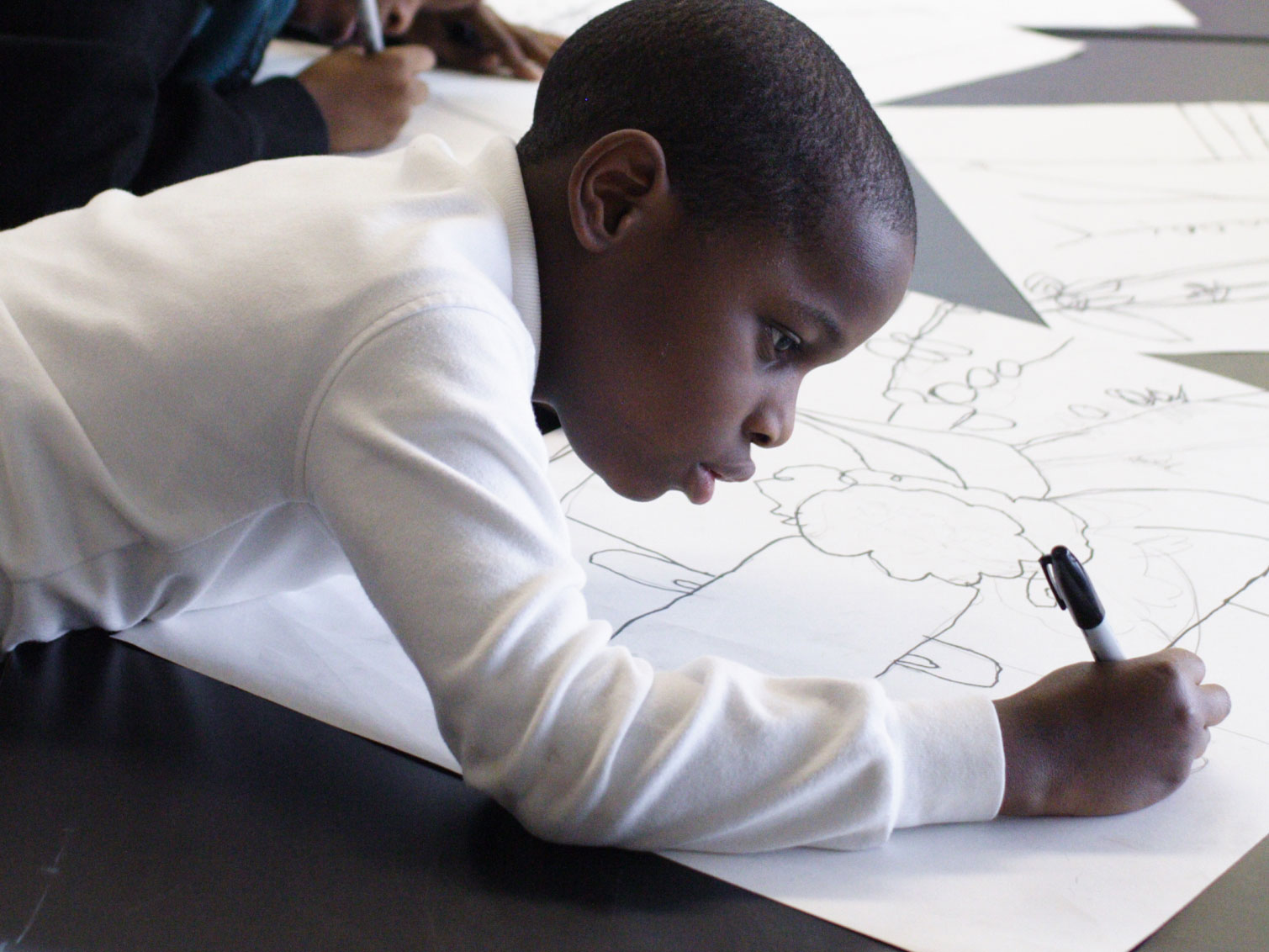 A student in the Harlem Children's Zone