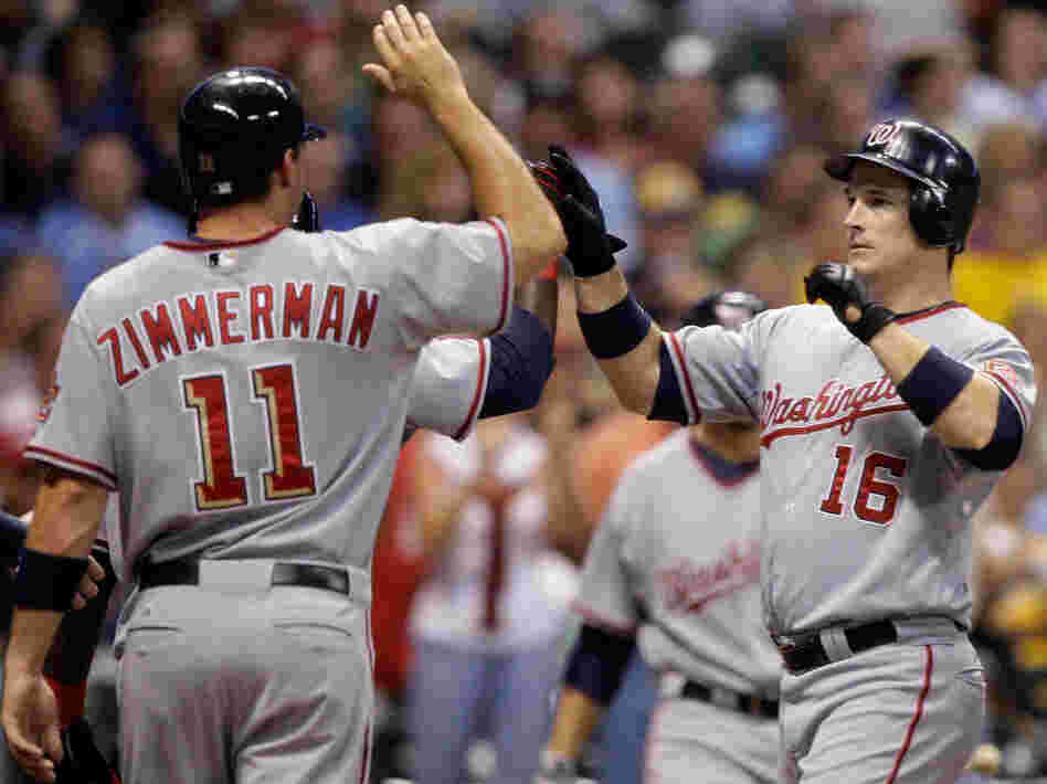 Ryan Zimmerman high-fives teammate Josh Willingham. Morry Gash/AP Photo Ryan Zimmerman high-fives teammate Josh Willingham. Morry Gash/AP Photo