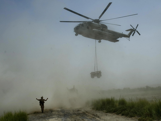 helicopter in Afghanistan.
