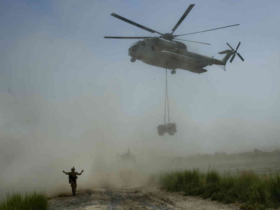 helicopter in Afghanistan.