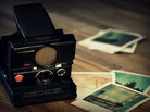 Polaroid camera and photos. Polaroid camera and photos.