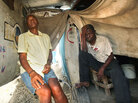 a husband and wife who lost their home in the Haiti earthquake a husband and wife who lost their home in the Haiti earthquake