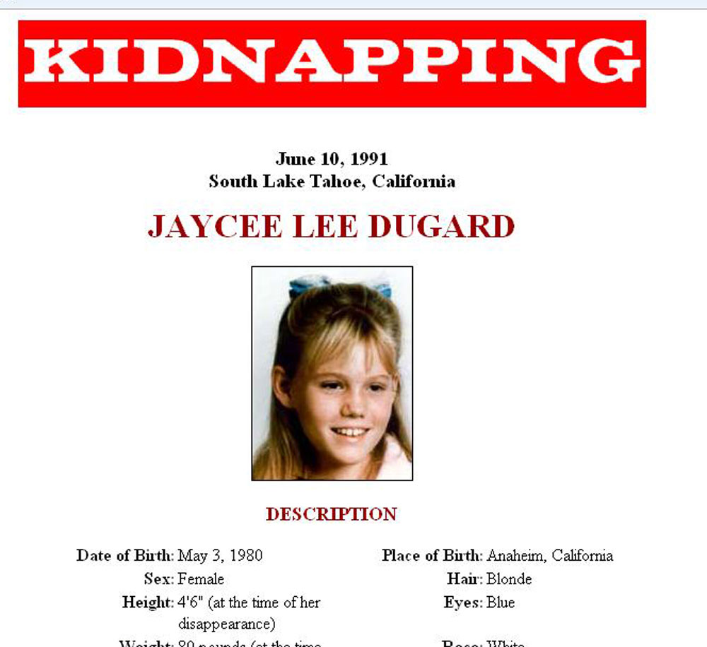 jaycee lee dugard.