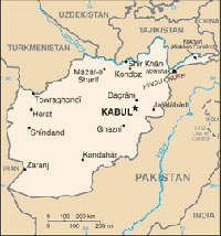 afghanistan map.