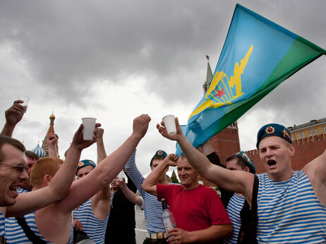 Russians with vodka.
