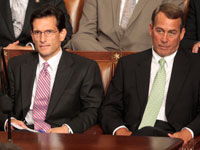 House Republican leaders Reps. John Boehner and Eric Cantor.