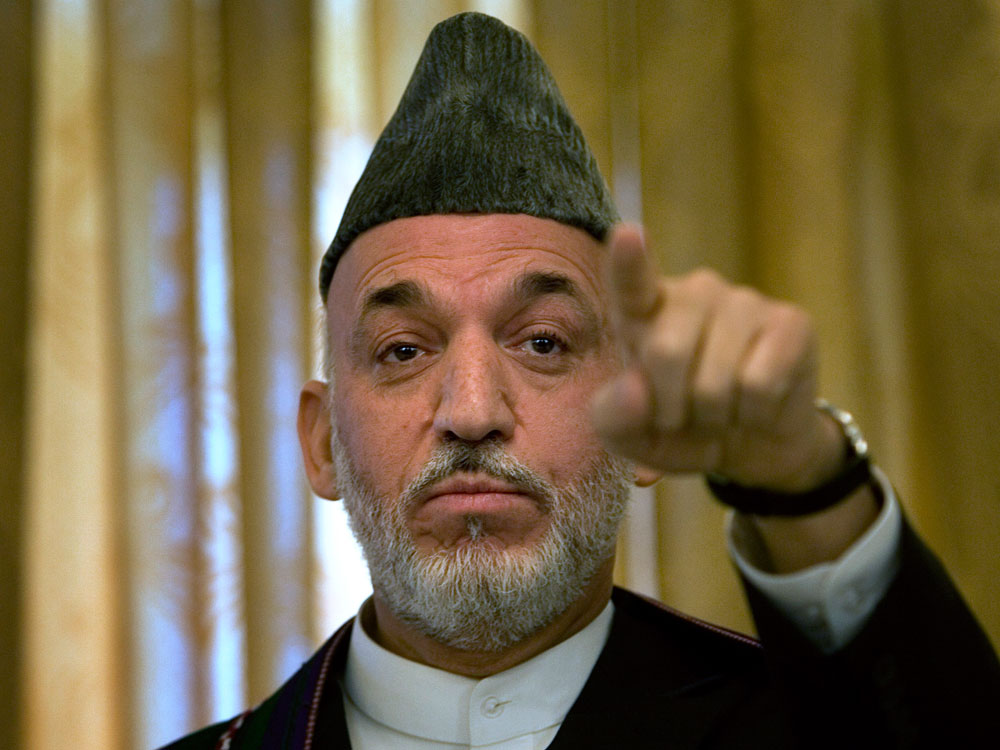 Afghan President Hamid Karzai.