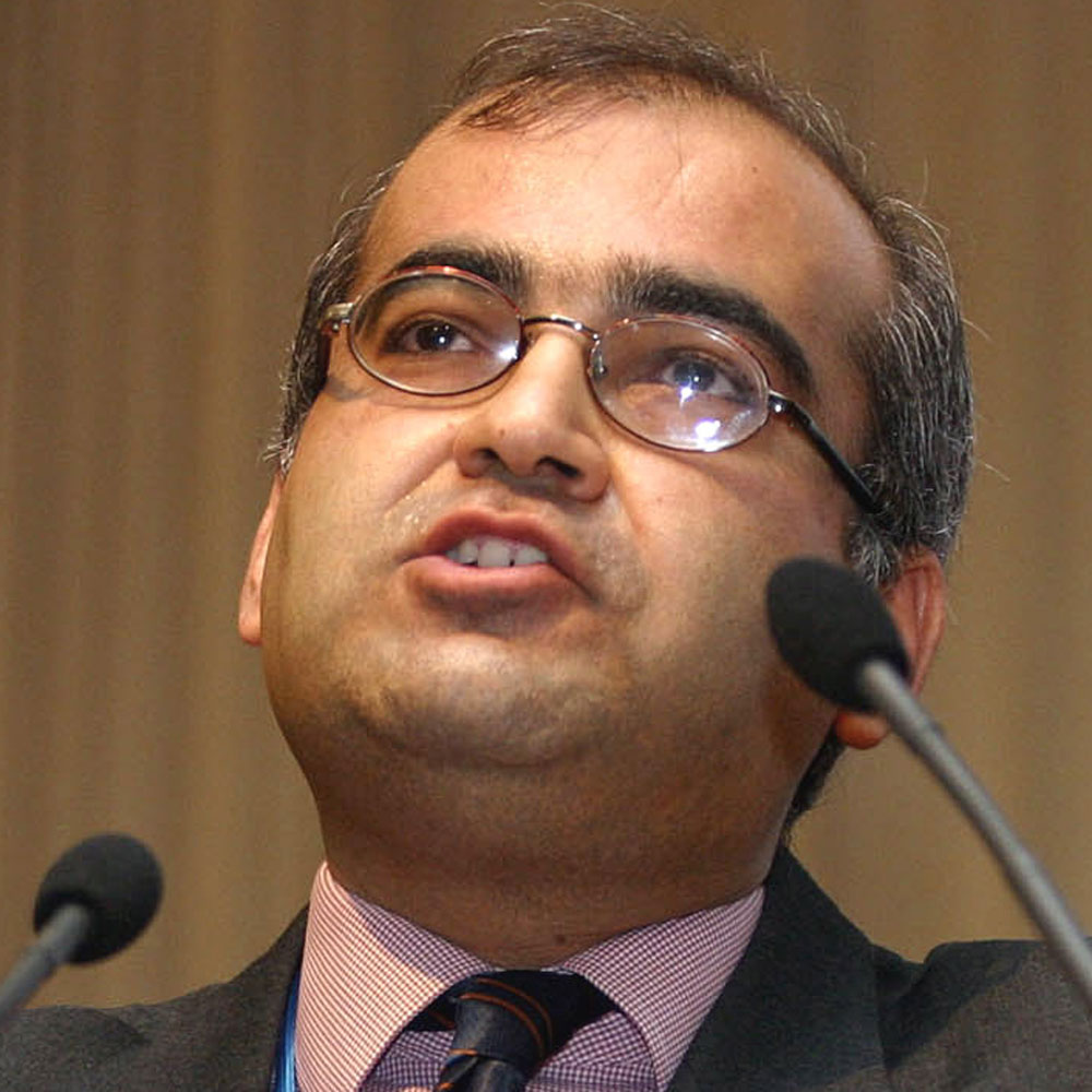 Iran's delegate Bijan Khajehpour, chairman and co-founder of the Tehran-based Atieh Group of companies, delivers his an address during the Asia Oil and Gas Conference in Kuala Lumpur, Malaysia, Monday, June 14, 2004. (AP Photo/Andy Wong)