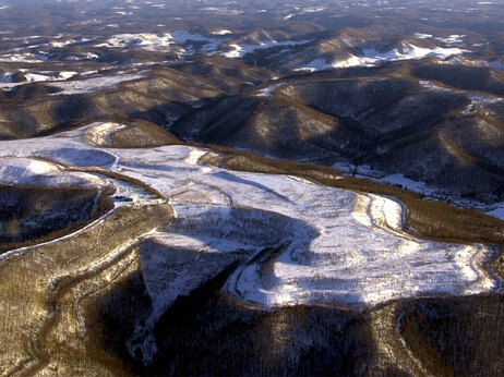Mountain-top mining results.