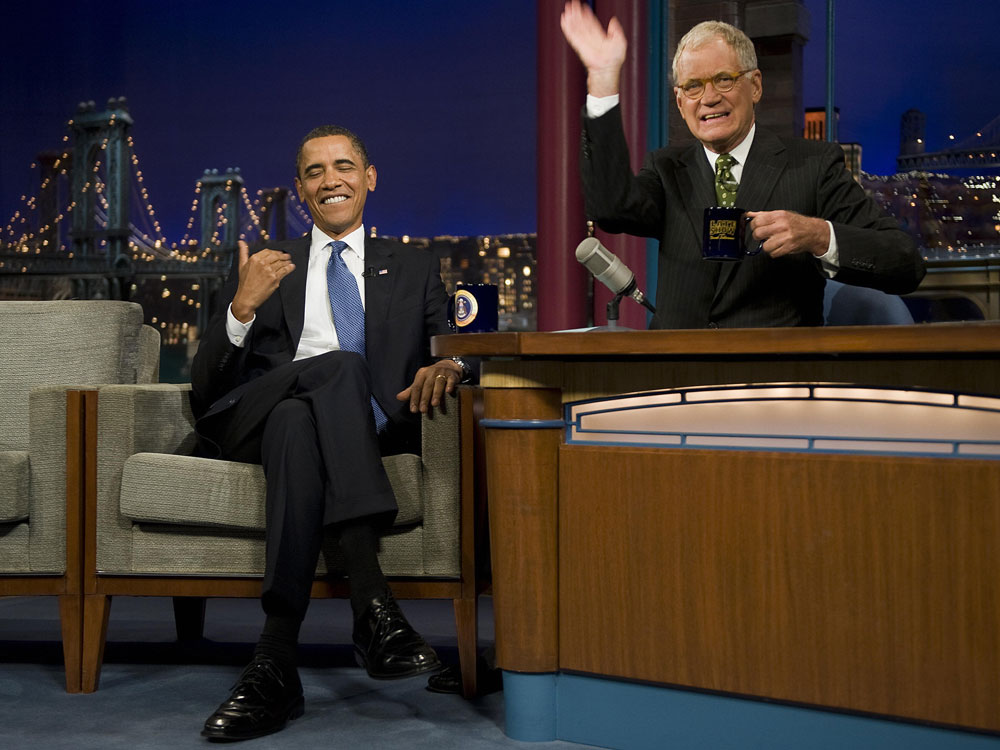 President Barack Obama on David Letterman's 