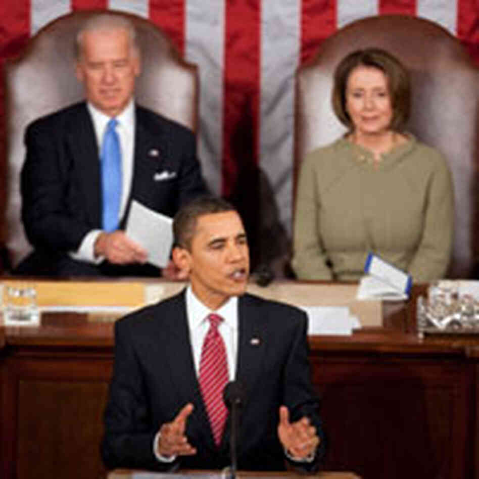Obama speaks to Congress in Feb. 2009. Obama speaks to Congress in Feb. 2009.