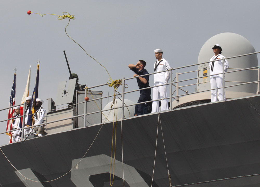 U.S. Navy in Philippines.