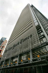 New York Times building.