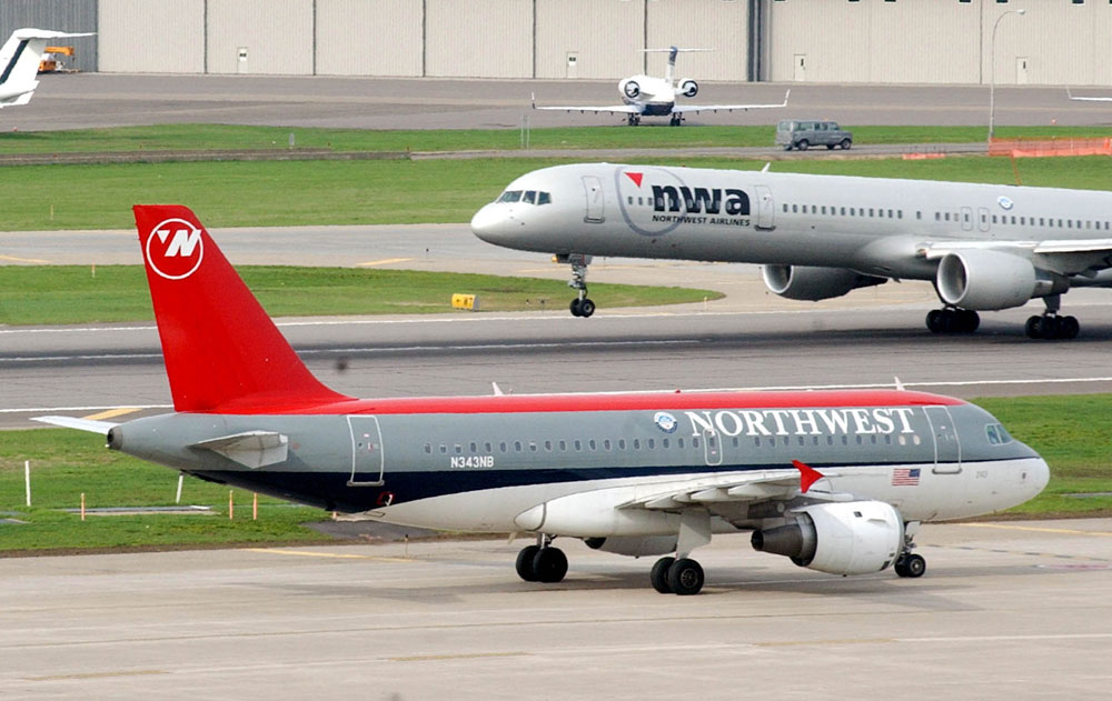 Northwest Airlines planes.