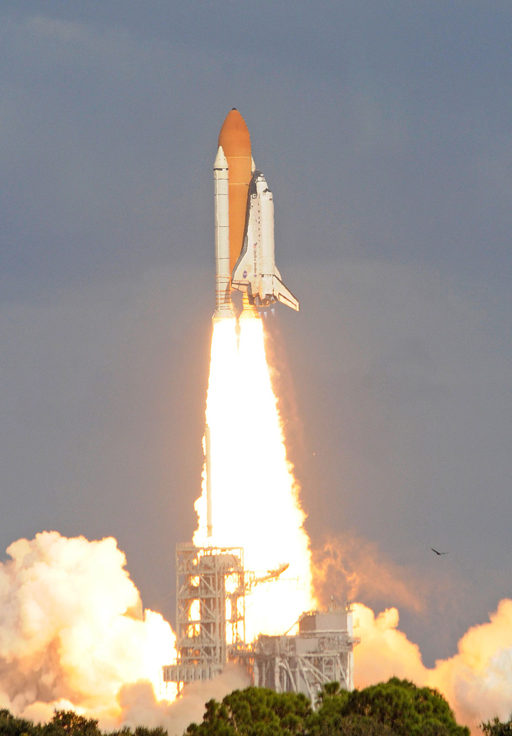 Atlantis lifts off on November 16, 2009 from Kennedy Space Center's launch pad 39-A beginning a mission to the International Space Station (ISS) with a crew of six. (Bruce Weaver/AFP/Getty Images) 