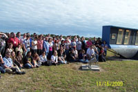The Tweeters gathered earlier for a class photo.