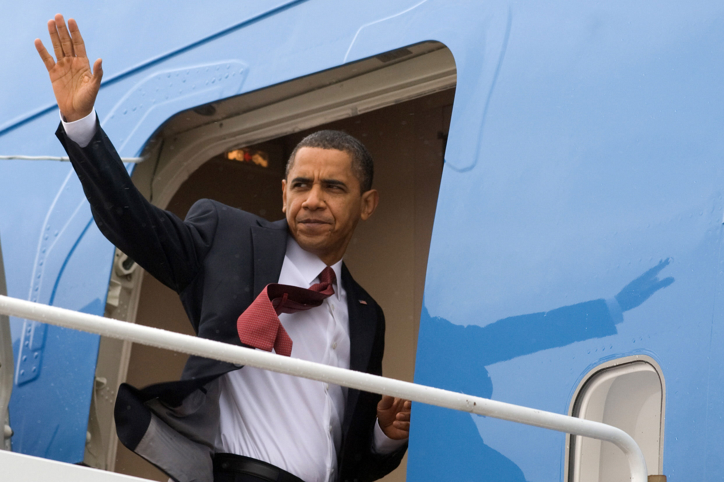 President Obama on way to Asia.