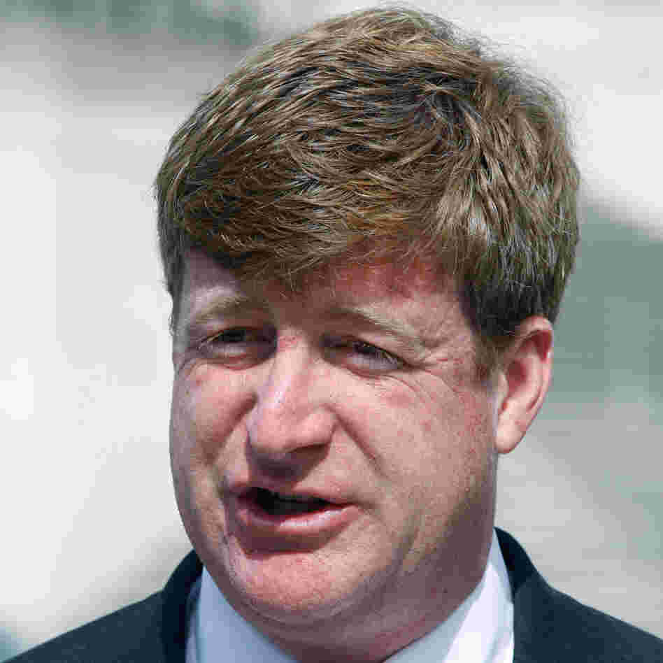 Rep. Patrick Kennedy, D-R.I. speaks during a health care news conference on Capitol Hill in Washingt