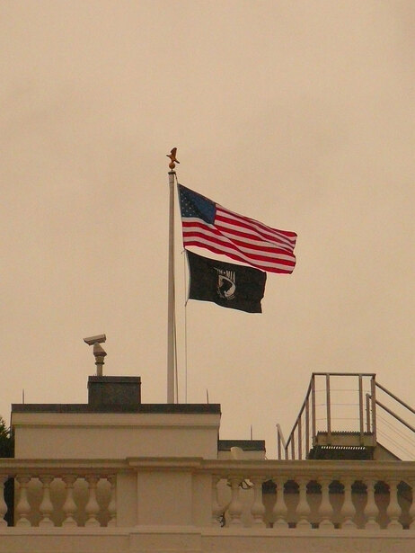 White House POW-MIA flag.