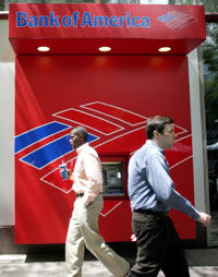 Bank of America ATM.