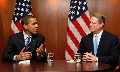 President-elect Obama and Vice President Gore.