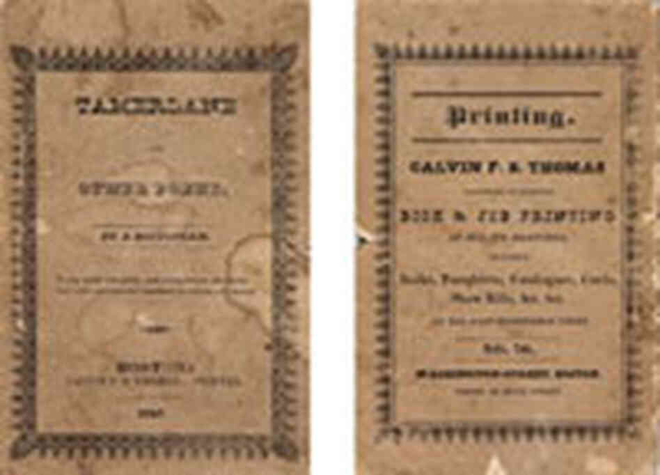 Tamerlane first-edition. Tamerlane first-edition.