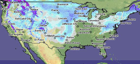 Nearly 60% of U.S. had a white Christmas this year. NOAA.gov.