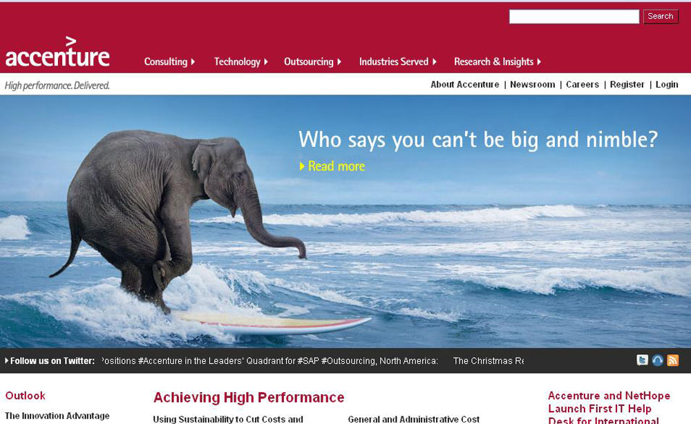 Accenture elephant.