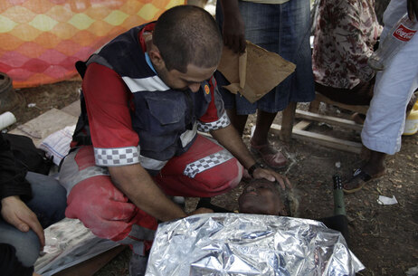Haiti woman rescued.