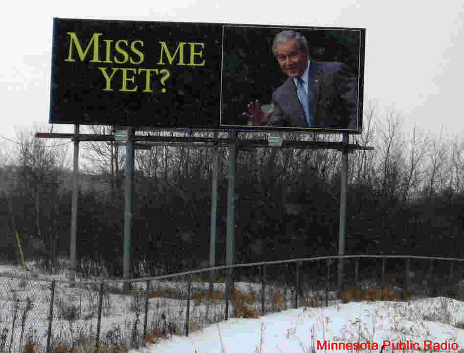 A billboard near Wyoming, Minn. Courtesy Minnesota Public Radio. A billboard near Wyoming, Minn. Courtesy Minnesota Public Radio.