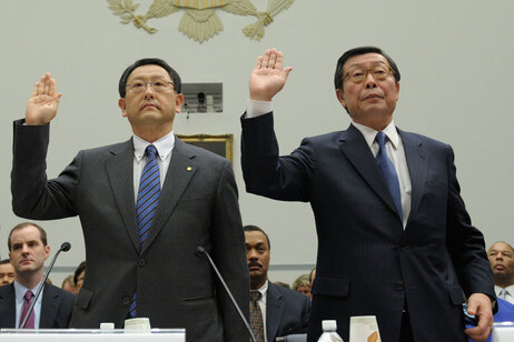 Toyota Motor Corp. CEO Akio Toyoda apologized for the safety problems in his company's cars.