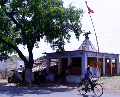 Sheila Devi's Hindu Temple just off the Grand Trunk Road. (Nishant Dahiya/NPR)
