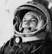 Soviet cosmonaut Major Yuri Gagarin, first man to orbit the earth, is shown in his space suit in this undated photo. (AP Photo)