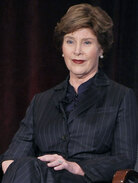 Former first lady Laura Bush addresses the audience during a Q&A at the 3rd Annual More Magazine Reinvention Convention at Pier Sixty at Chelsea Piers on October 5, 2009 in New York City. (Photo by Michael Loccisano/Getty Images)