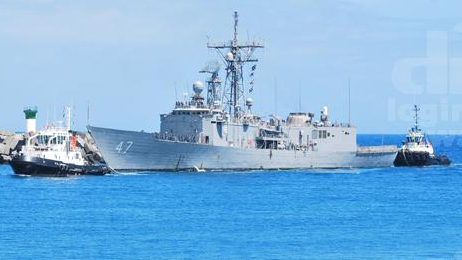 The <em>USS Nicholas</em>. (Courtesy of U.S. Navy.)