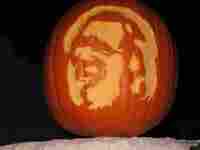 Pumpkin carved to look like Jerry Garcia. Pumpkin carved to look like Jerry Garcia.