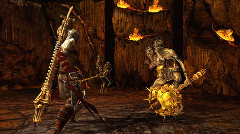 Screenshot of the Dante's Inferno video game. Screenshot of the Dante's Inferno video game.