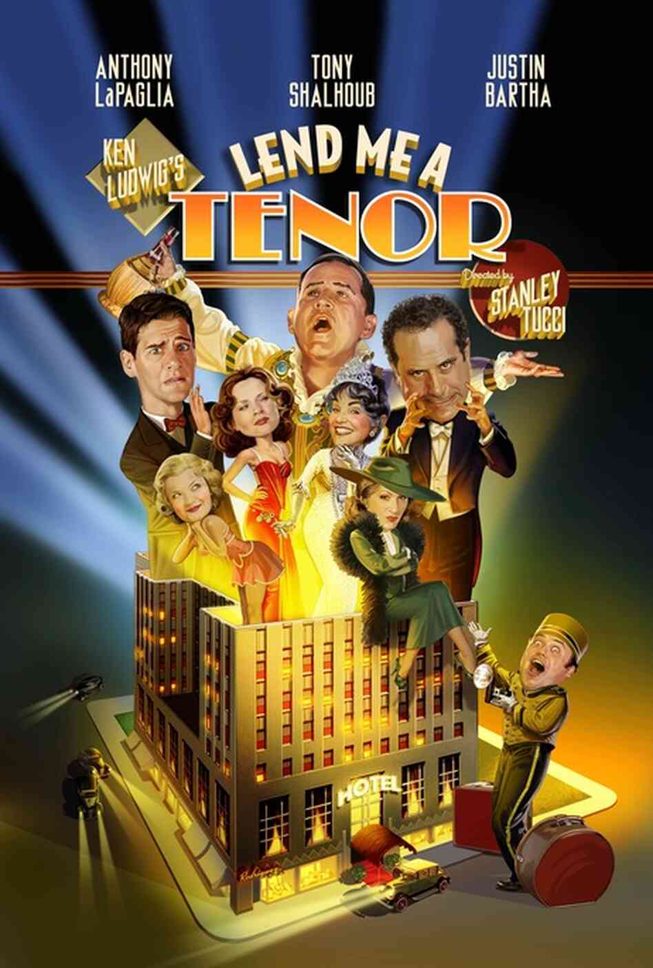 Poster for Lend Me a Tenor on Broadway. Poster for Lend Me a Tenor on Broadway.