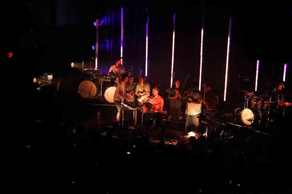 Bon Iver performs at Washington, D.C.'s 9:30 Club on Aug. 2.