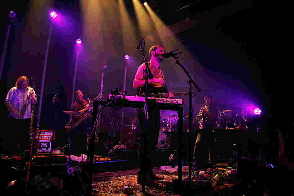 Bon Iver performs at Washington, D.C.'s 9:30 Club on Aug. 2.