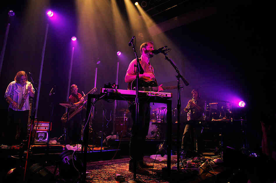 Bon Iver performs at Washington, D.C.'s 9:30 Club on Aug. 2.