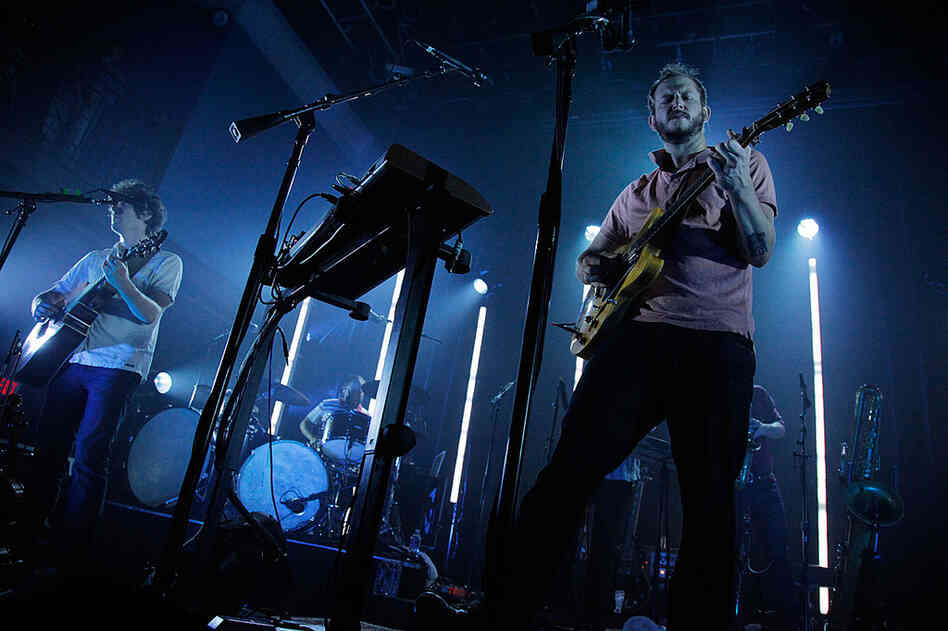 Bon Iver performs at Washington, D.C.'s 9:30 Club on Aug. 2.