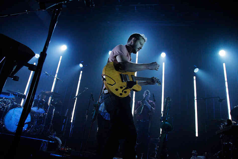 Bon Iver performs at Washington, D.C.'s 9:30 Club on Aug. 2.