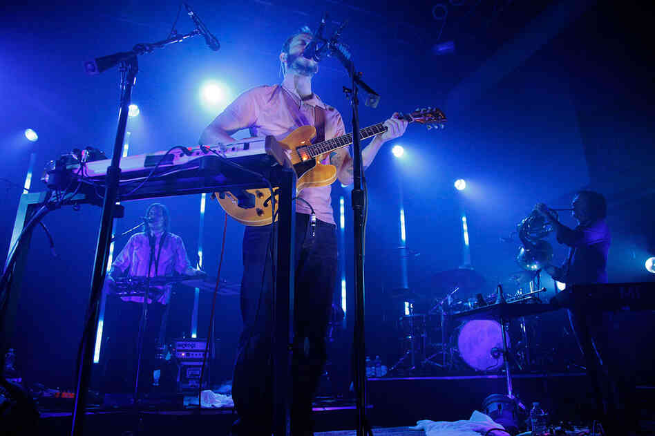 Bon Iver performs at Washington, D.C.'s 9:30 Club on Aug. 2.
