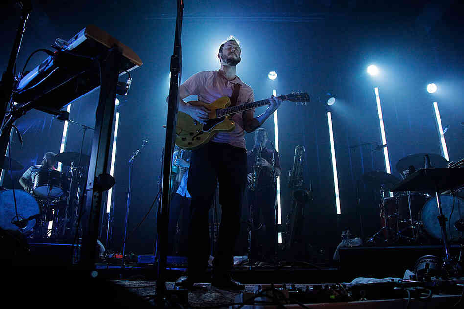 Bon Iver performs at Washington, D.C.'s 9:30 Club on Aug. 2.