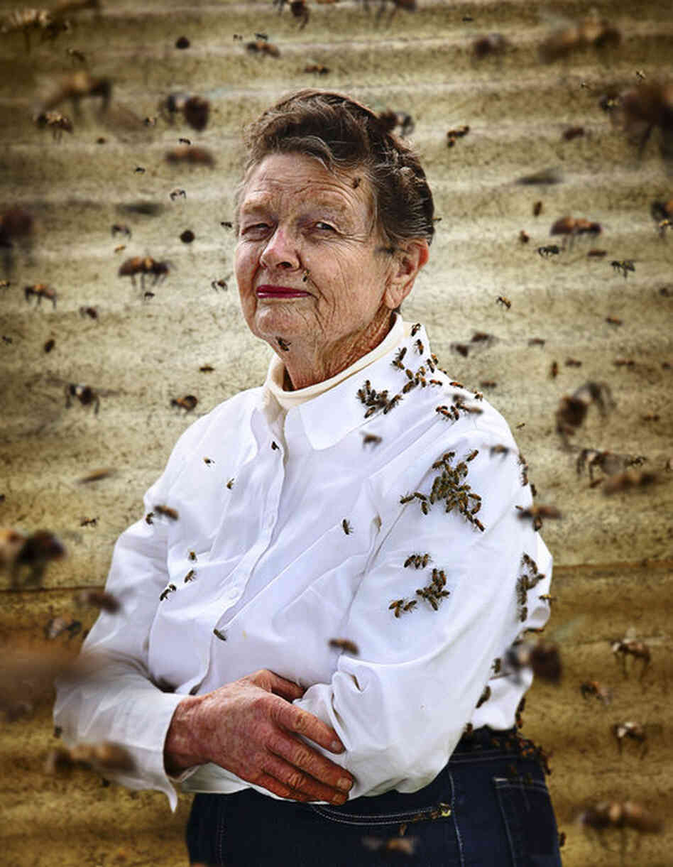 Alice Wiemers cultivates grain, and raises livestock and bees in Hondo, Texas. "We sweeten our beverages with honey, and I do some baking with it," she says. "No ma'am, we never get sick of it."