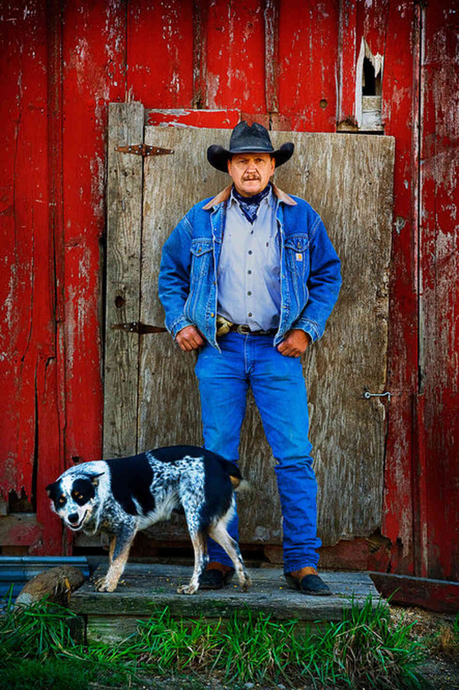 Brooke Ryan Turner raises cows, kids and crops in Clarinda, Iowa. "I'm a cowboy poet," he says. "I've been singing since I was a little bitty tyke on the tractor."