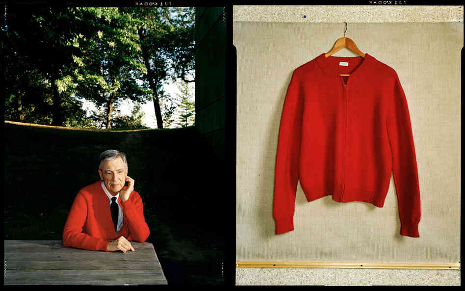 Fred Rogers and Fred Rogers' Sweater, Pittsburgh, Aug. 17, 1998, Esquire