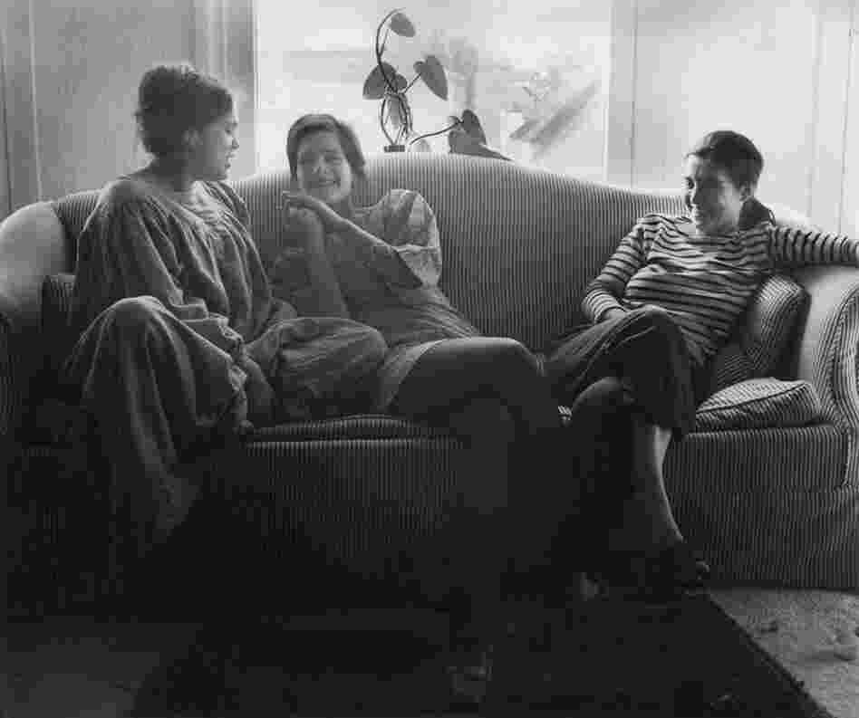 Reunion of lifelong friends, Los Angeles, 1968.  Friends since grade school, the women gathered here are still friends, 40 years after the photograph was taken. Leonard, the fourth friend, captured the moment.